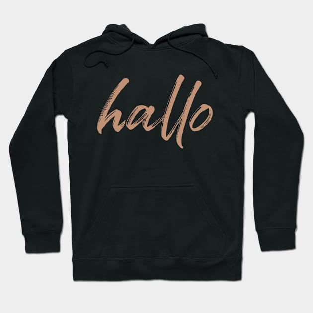 Hallo Hoodie by AllPrintsAndArt